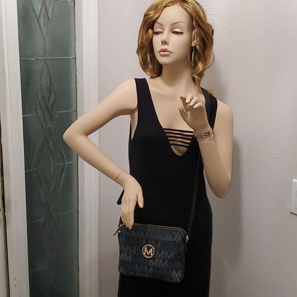 Purses black and gray crossbody. Adjustable strap - Picture 13 of 13